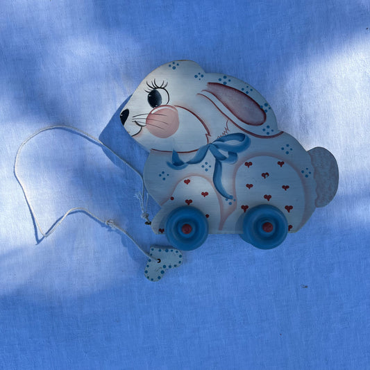Wooden Rabbit Pull-Along Toy