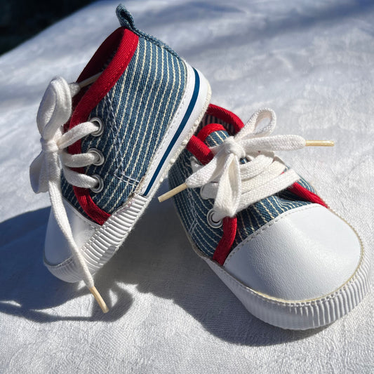 Pin Striped Baby Soft Shoes
