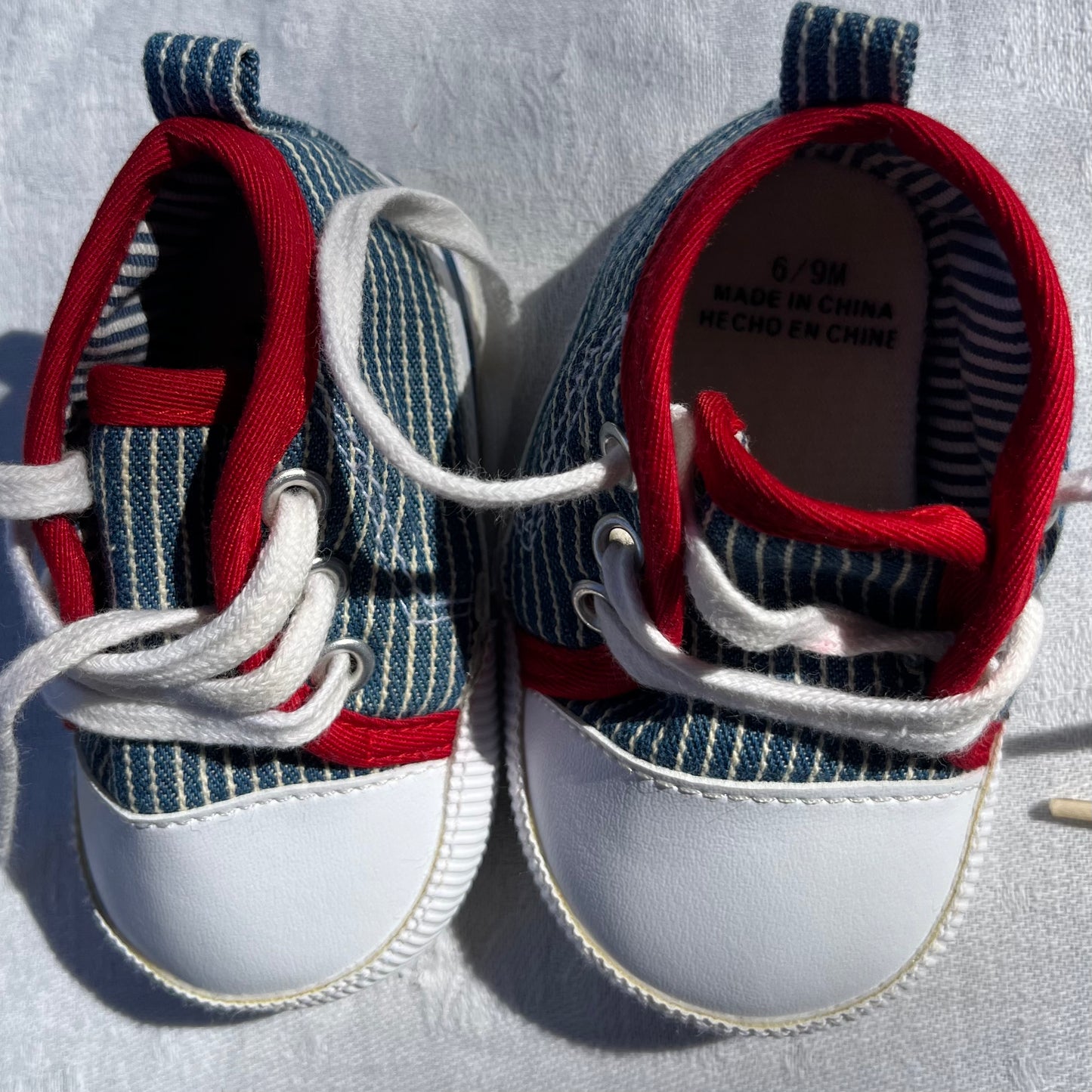 Pin Striped Baby Soft Shoes
