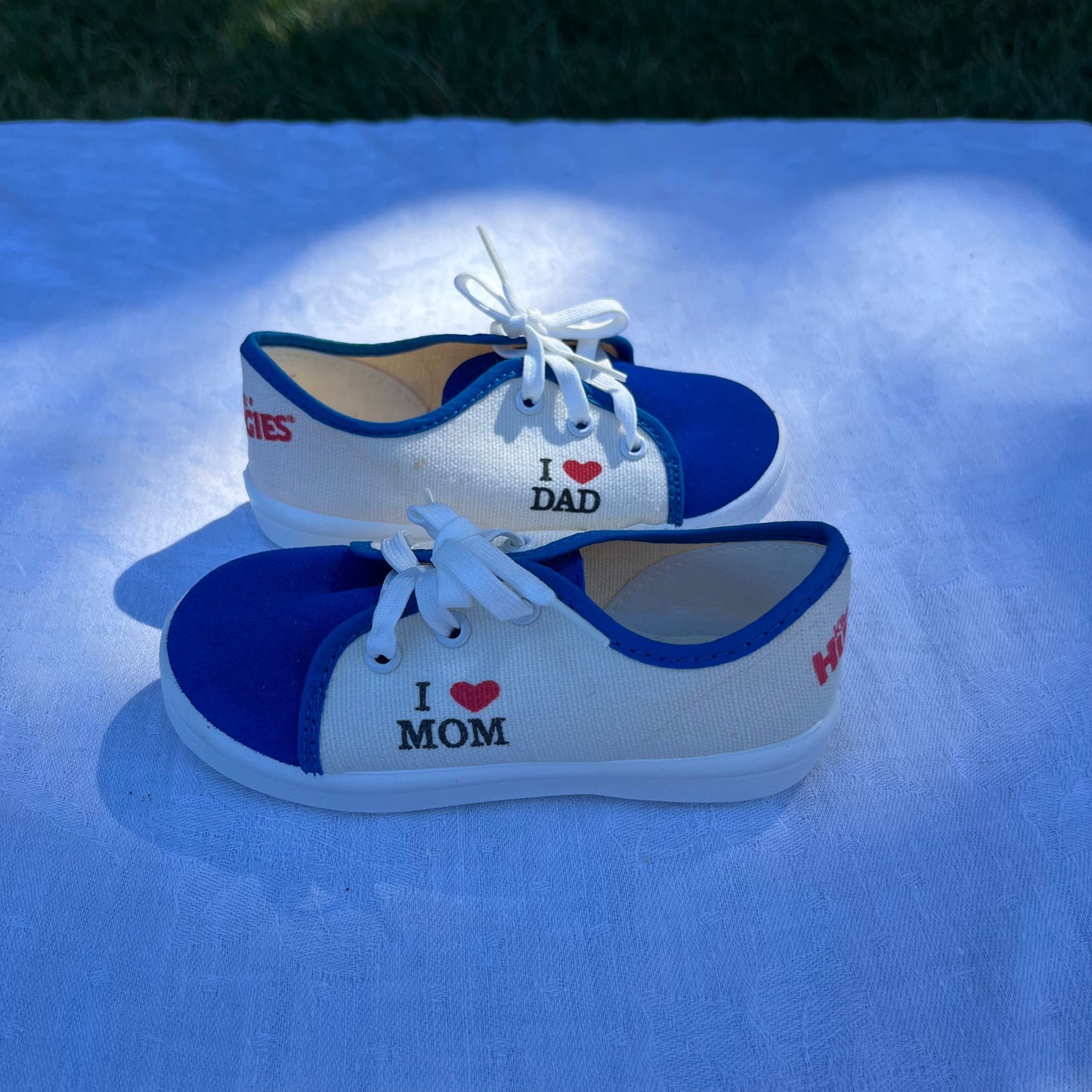 1980's I LOVE MOM and DAD Toddler Shoes