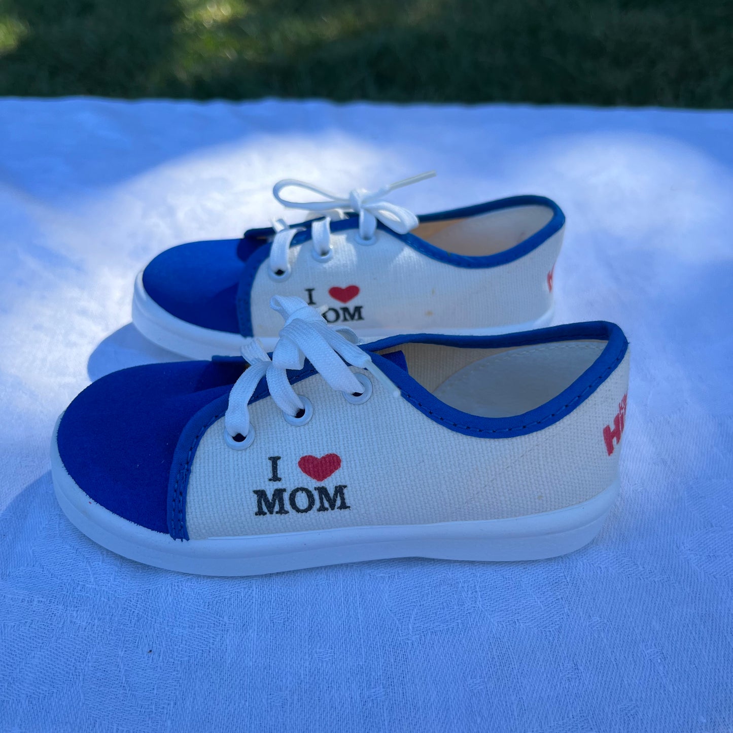 1980's I LOVE MOM and DAD Toddler Shoes