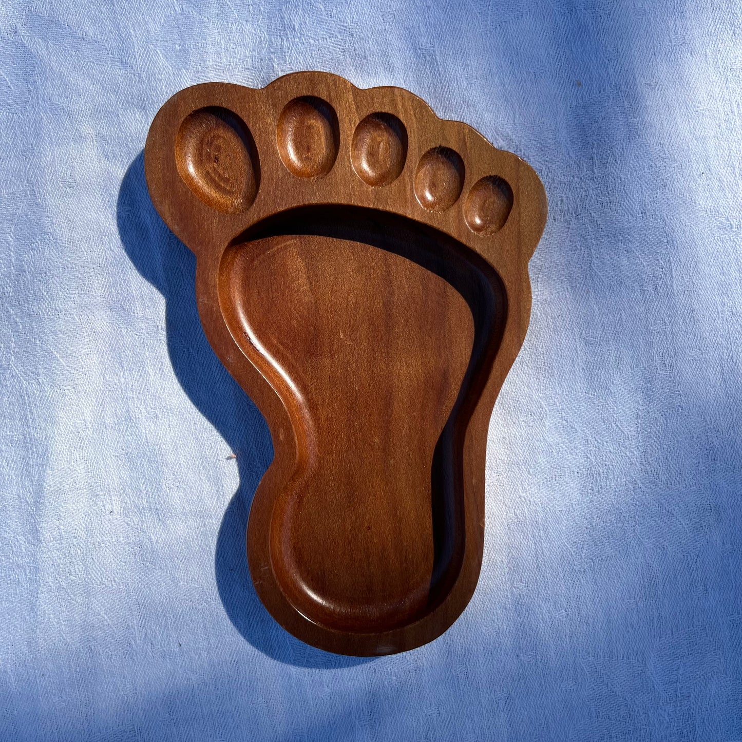 Wooden Foot Dish