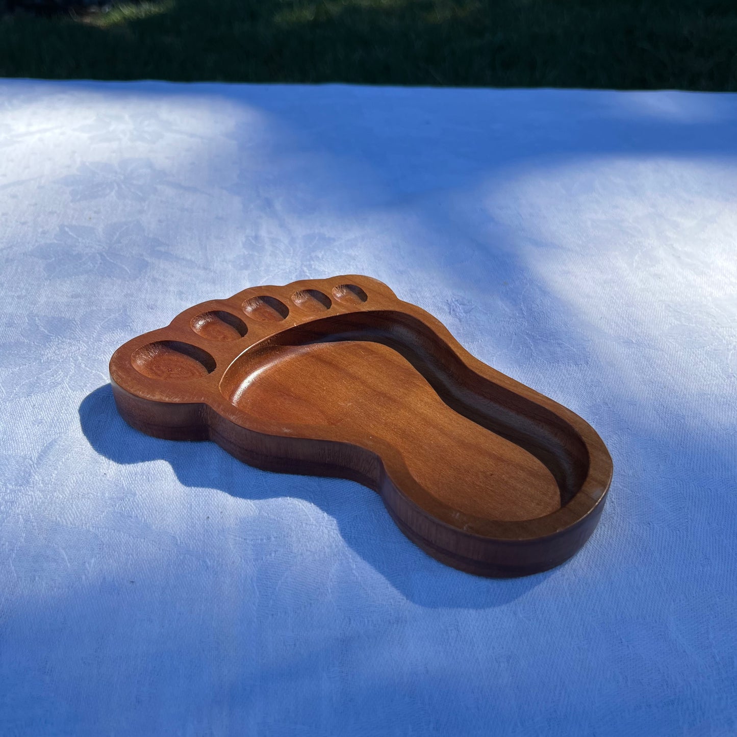 Wooden Foot Dish
