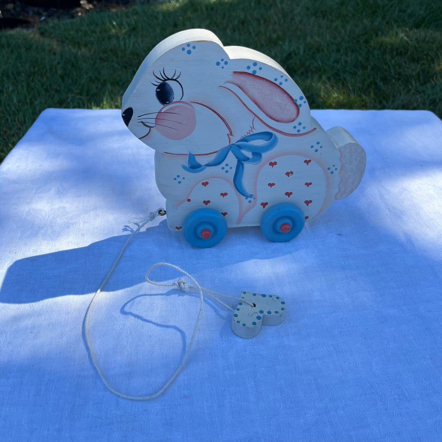 Wooden Rabbit Pull-Along Toy