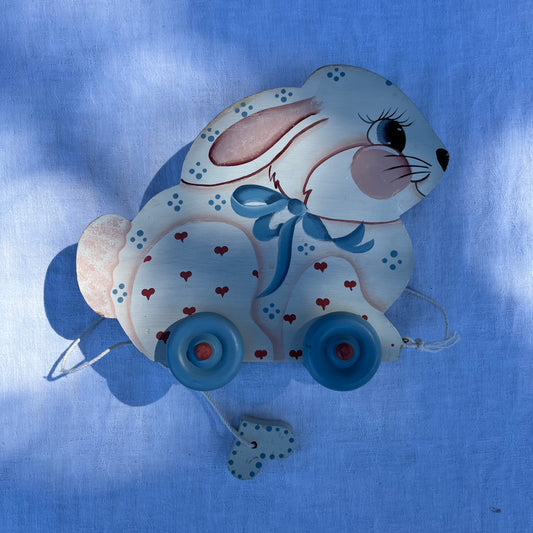 Wooden Rabbit Pull-Along Toy