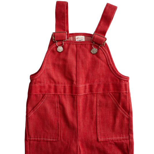 Sears Red Denim Overalls