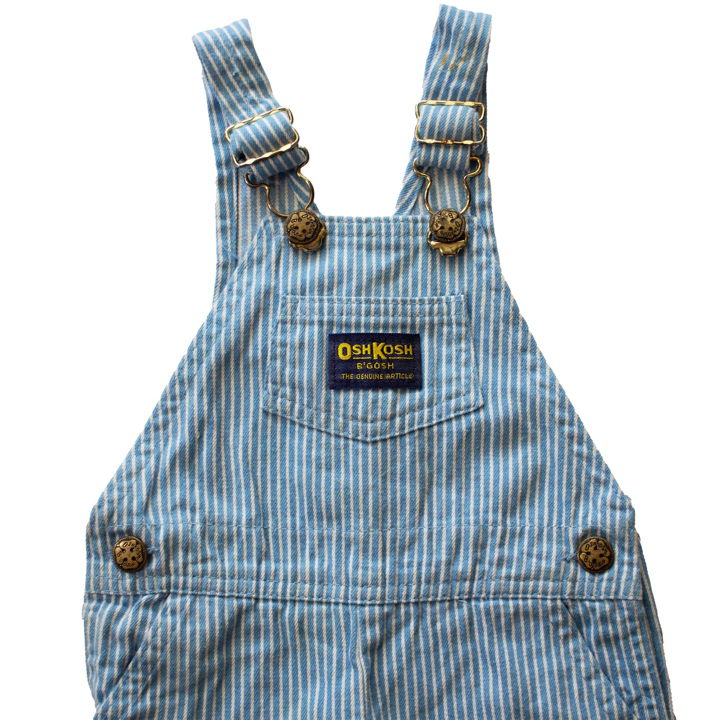 OshKosh Baby Blue Striped Overalls