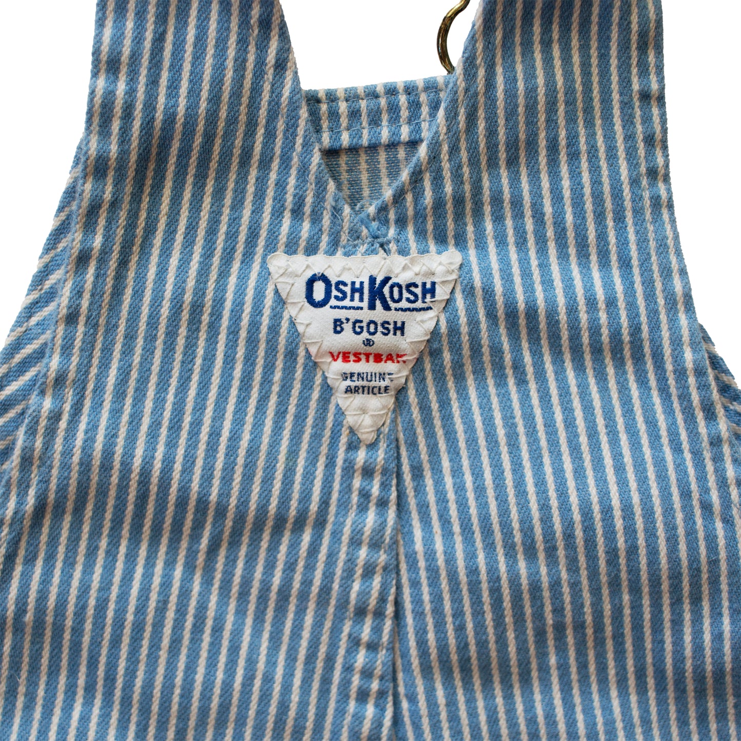 OshKosh Baby Blue Striped Overalls