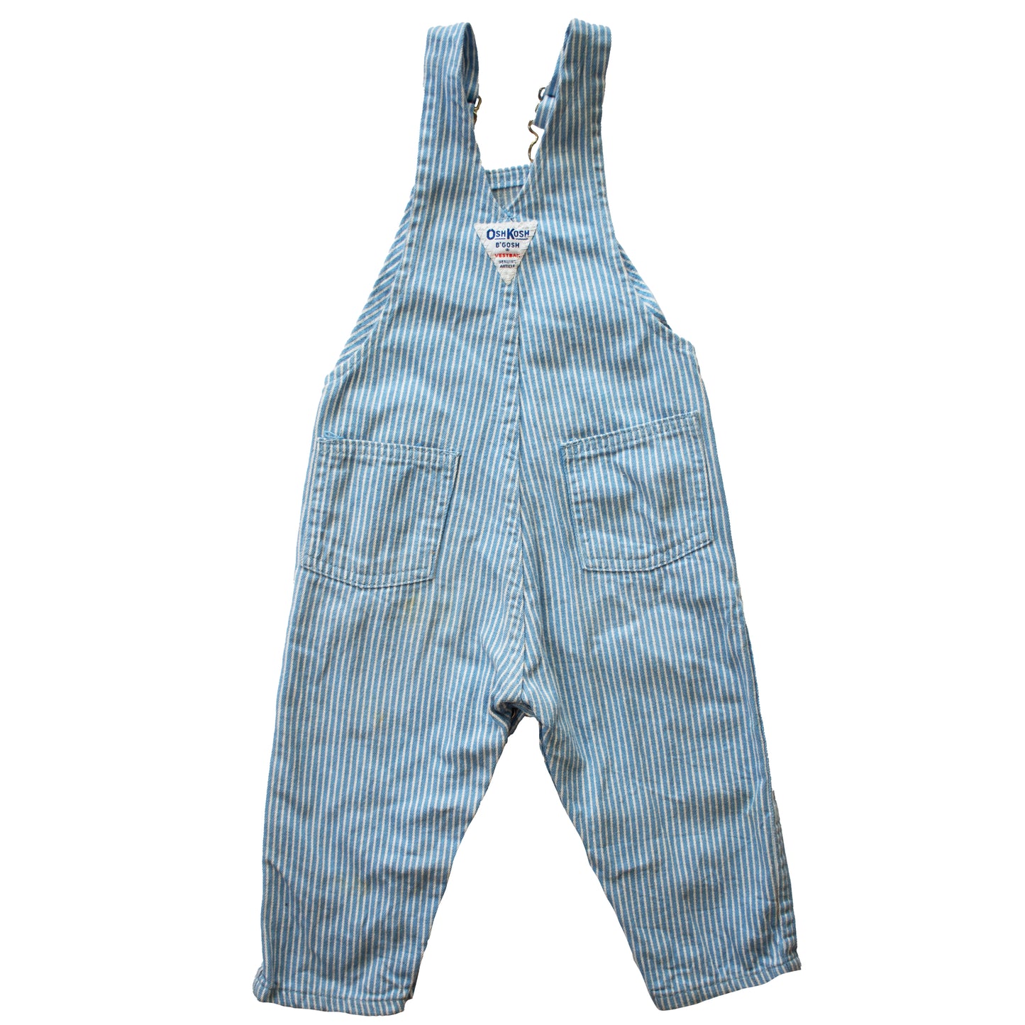 OshKosh Baby Blue Striped Overalls