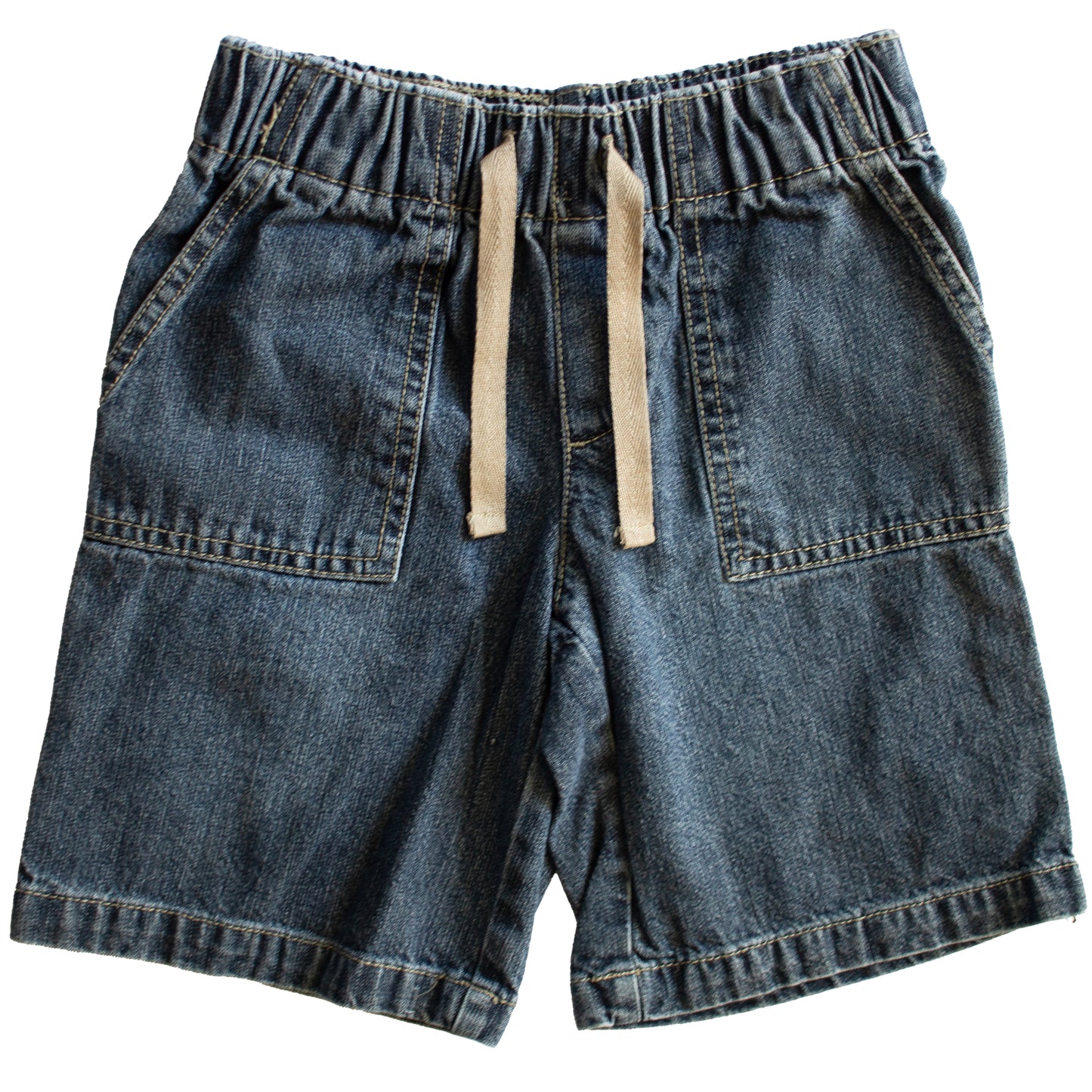 Drawstring Jean Shorts