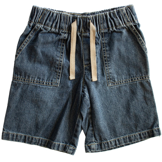 Drawstring Jean Shorts