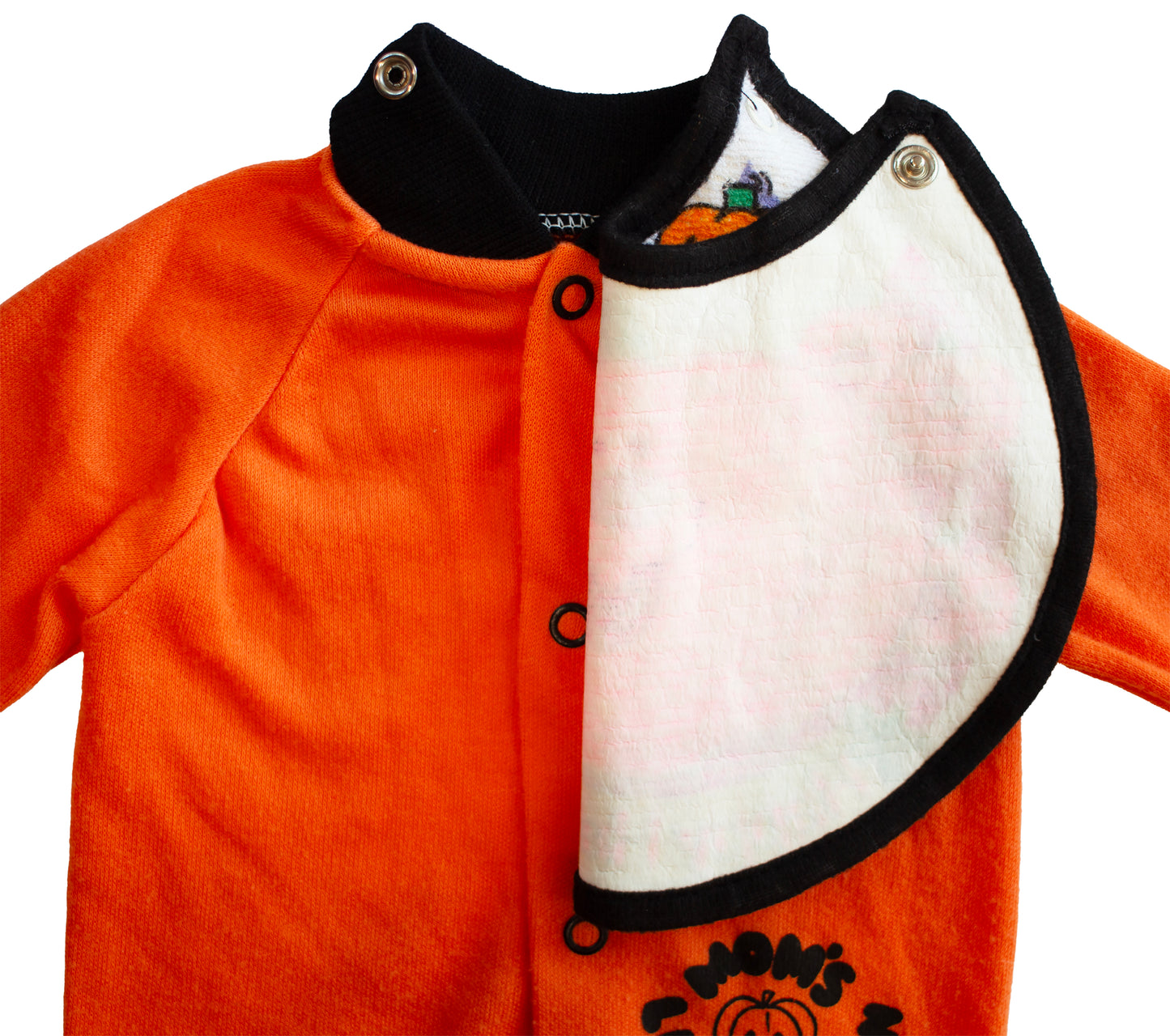 1980s Mom's Lil Pumpkin Sleeper and Bib Set