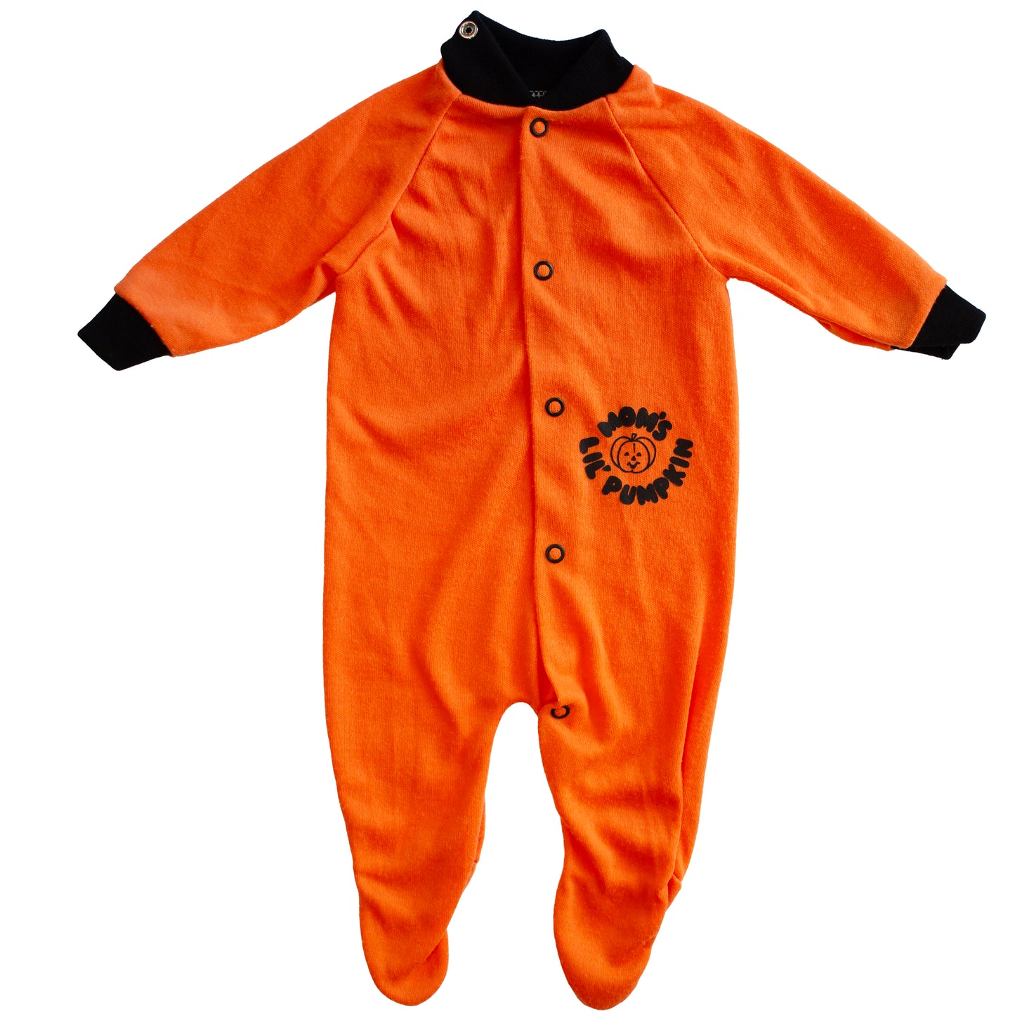 1980s Mom's Lil Pumpkin Sleeper and Bib Set